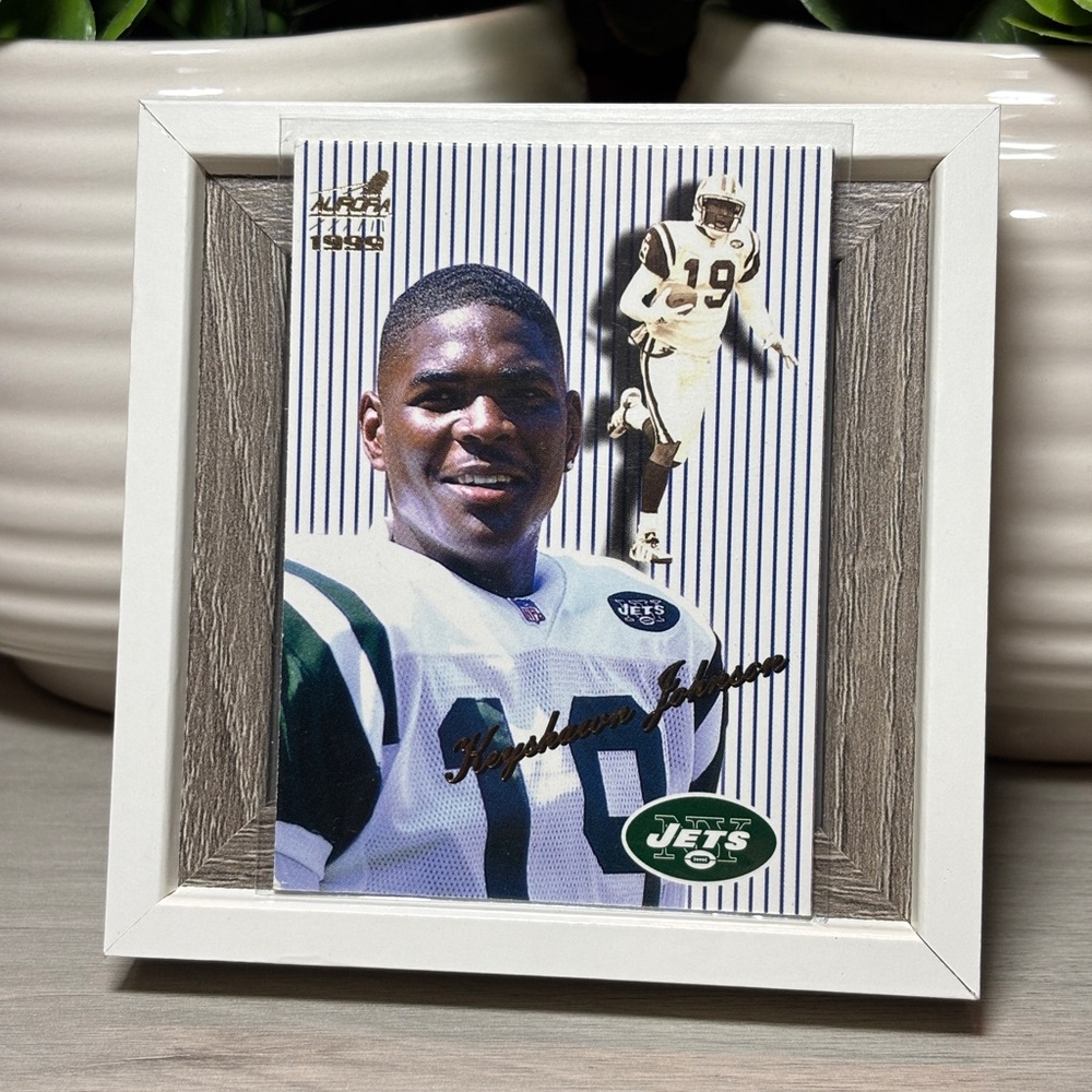 1999 Pacific Aurora Pinstripes Keyshawn Johnson #100